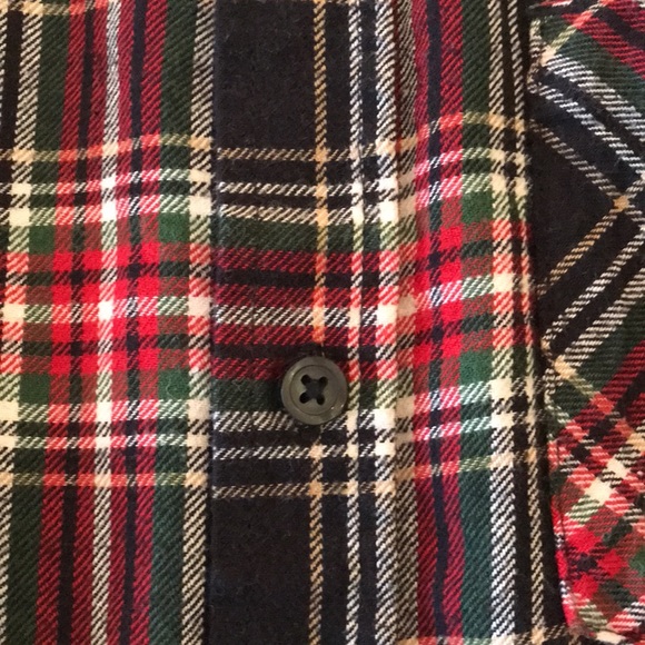 Gymboree Boys Flannel Plaid Button Down Shirt Size Large - Picture 8 of 9